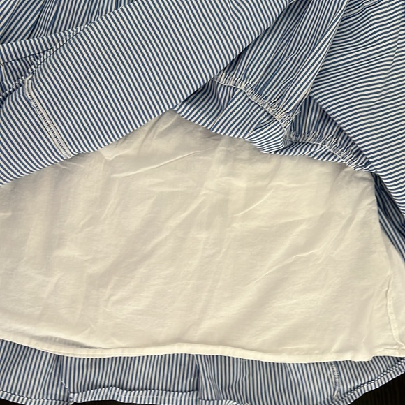 J Crew Striped Stretch Cotton Poplin Tiered Dress - Picture 10 of 14